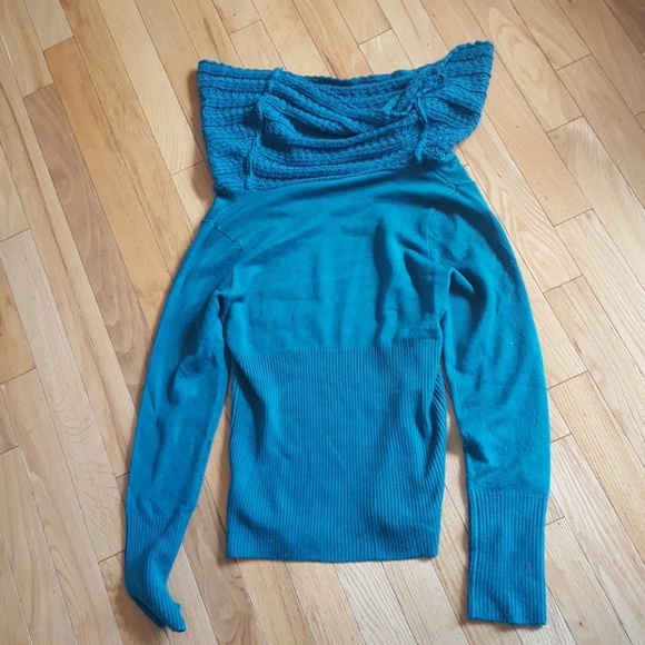 Suzy Shier Turquoise Sweater - L - Picture 2 of 5